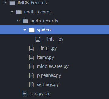Python Scrapy folder Python Scrapy folder
