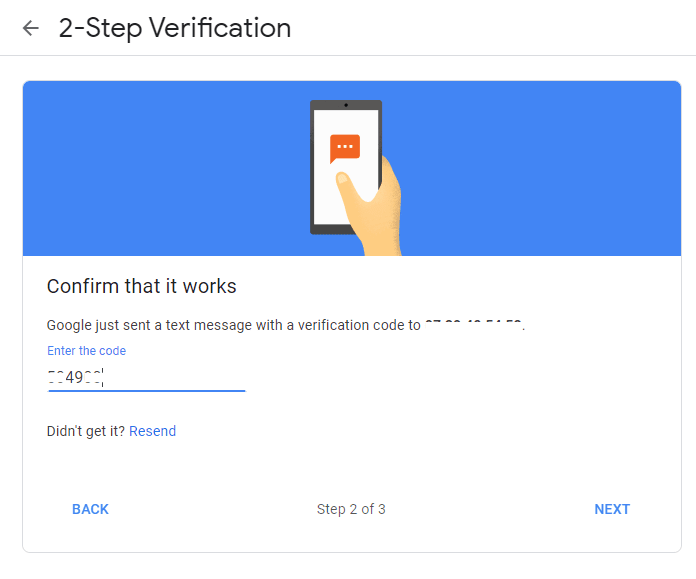 two step verification