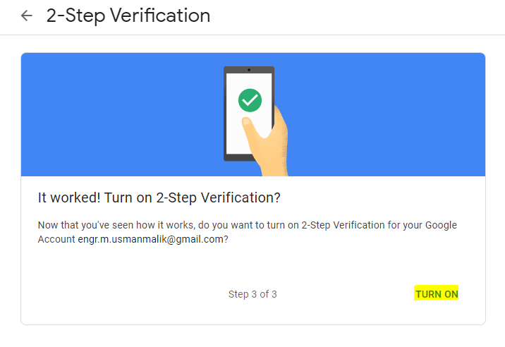 two step verification