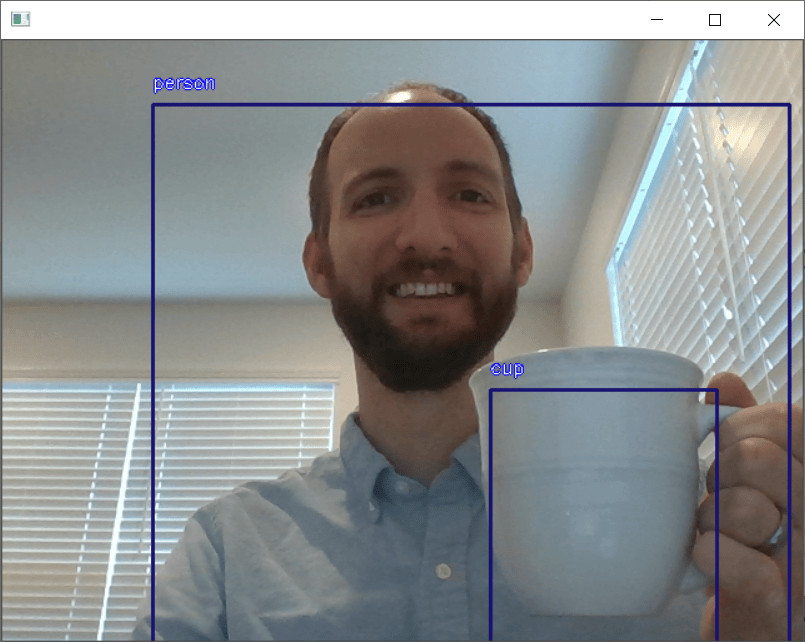Detected Objects on Webcam with Python YOLO