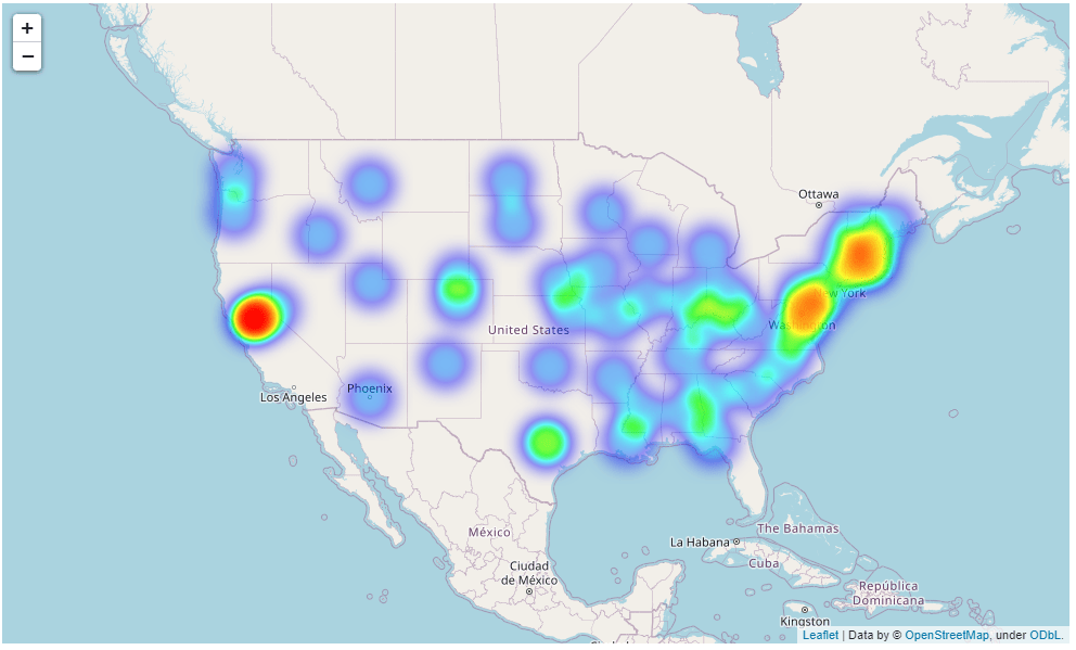 us population heatmap