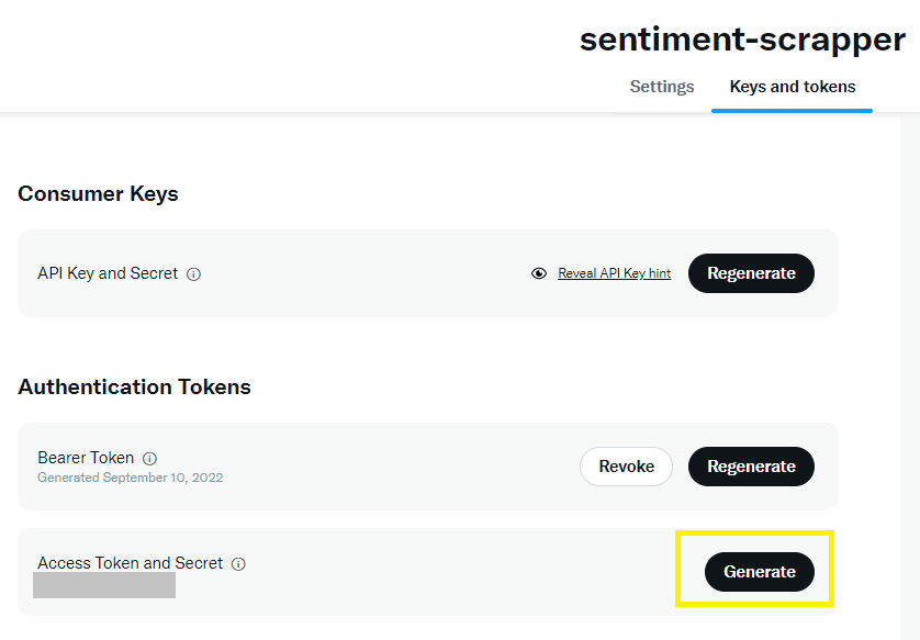 generating access tokens