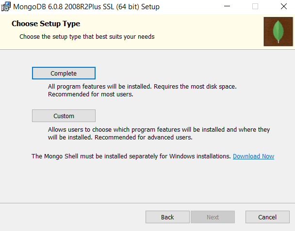 mongodb download complete