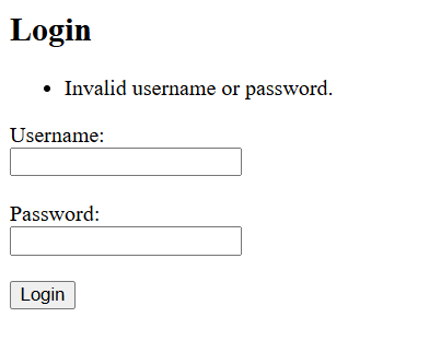 authentication failed authentication failed