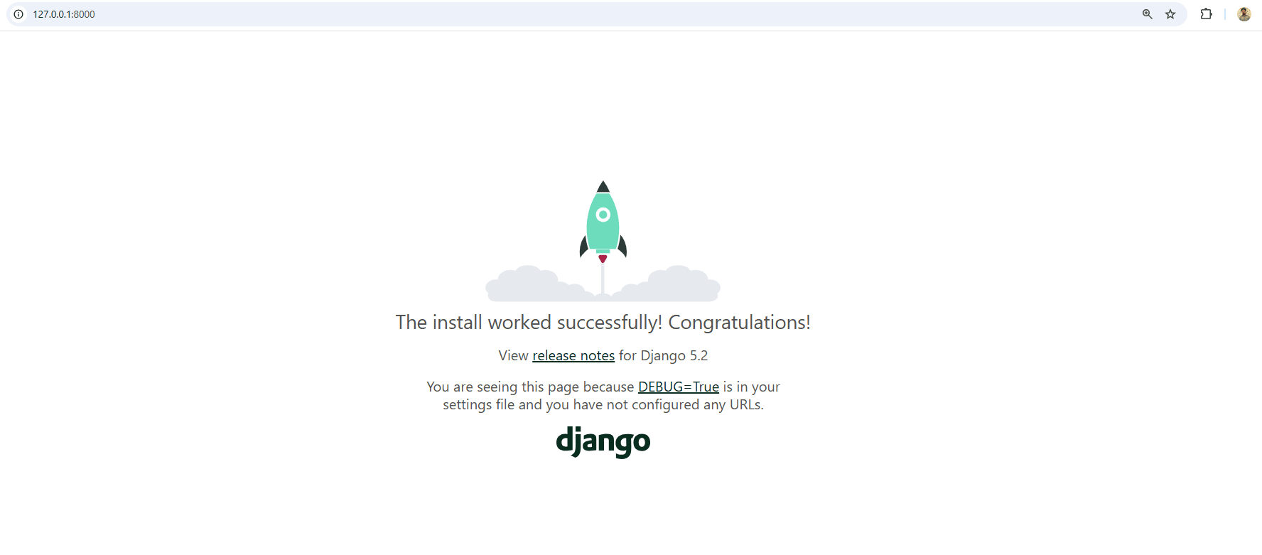 django installation welcome page django installation welcome page