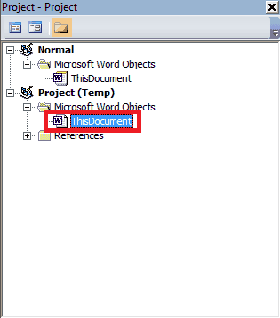 Project-Word-Objects-ThisDocument
