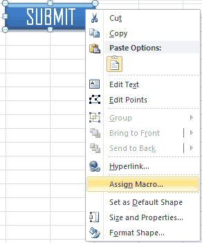 Assign Macro to Excel AutoShape Rectangle