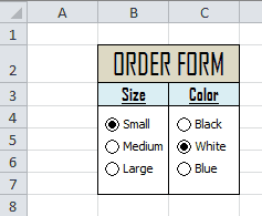 Excel Option Button Form Excel Option Button Form