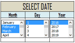 ListBox Select Multiple Items ListBox Select Multiple Items