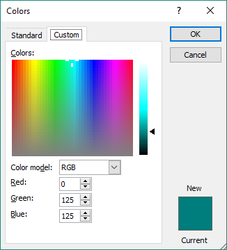 VBA Color Palette Dialog Box with RGB VBA Color Palette Dialog Box with RGB