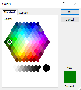 VBA Color Palette Dialog Box with ColorIndex VBA Color Palette Dialog Box with ColorIndex