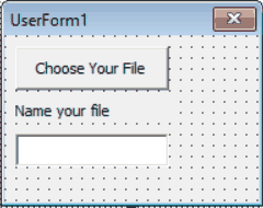 Basic VBA Userform Basic VBA Userform