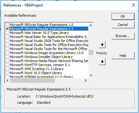 VBA RegEx Reference VBA RegEx Reference