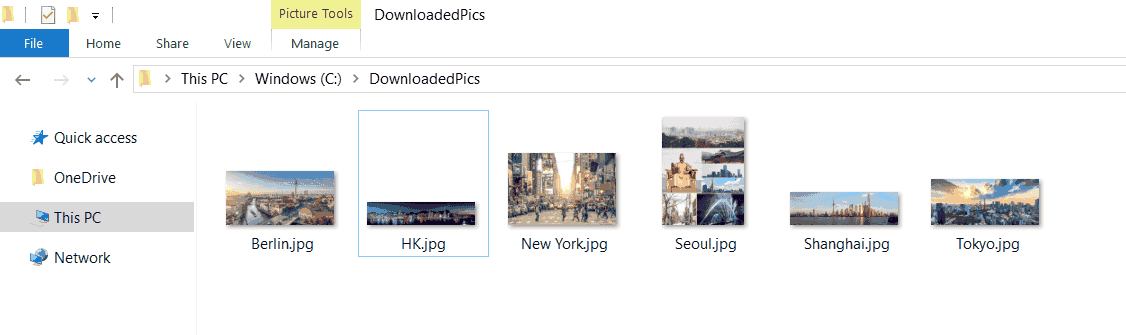 Downloading Multiple Files VBA Downloaded six cities pictures using VBA