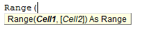 VBA Range Object